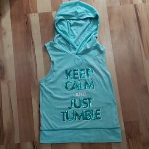 Justice sleeveless with hood
